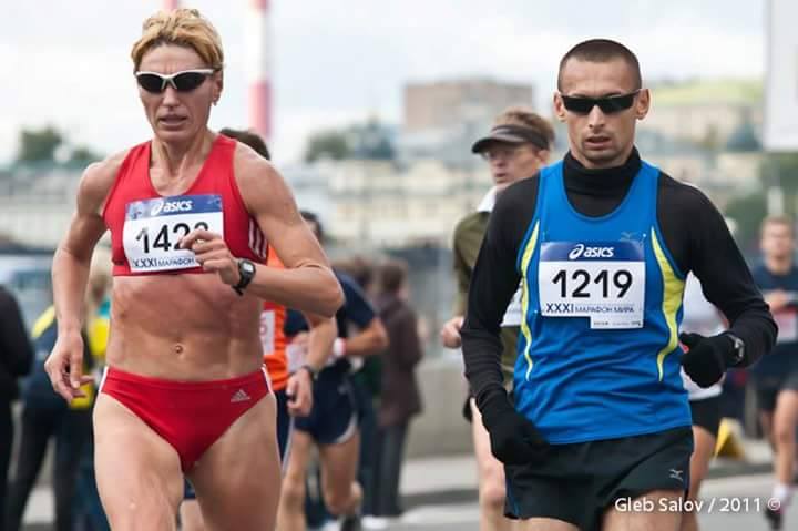 тренер STRELA Татьяна Перепелкина на Московском марафоне